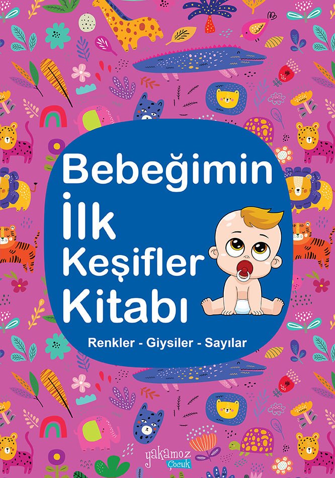 Bebeğimin İlk Keşifler Kitabı Mor - Renkler - Giysiler - Sayılar